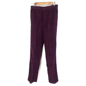 Vtg Gazelle Corduroy Pants Medium Plum Purple 1940s 1950s Womens Granny Chic